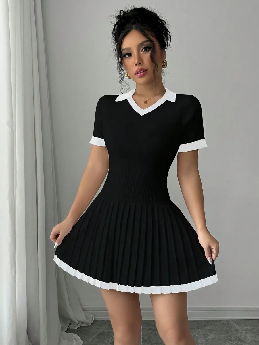Vestido De Punto Elegante E Informal Para Mujer - Image 2