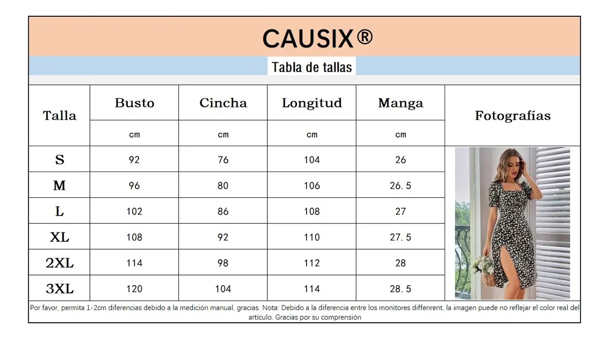Causix® Vestidos Para Dama Vestido Fiesta Verano Casual - Image 5