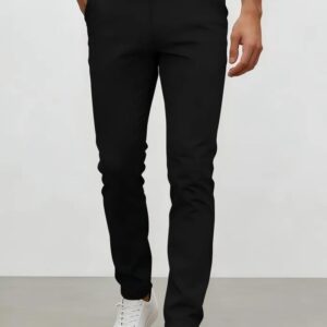 Pantalon Skinny De Gabardina Stretch Para Hombre Jeans