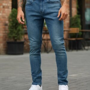 Pantalones Elásticos De Jean De Moda Para Hombres
