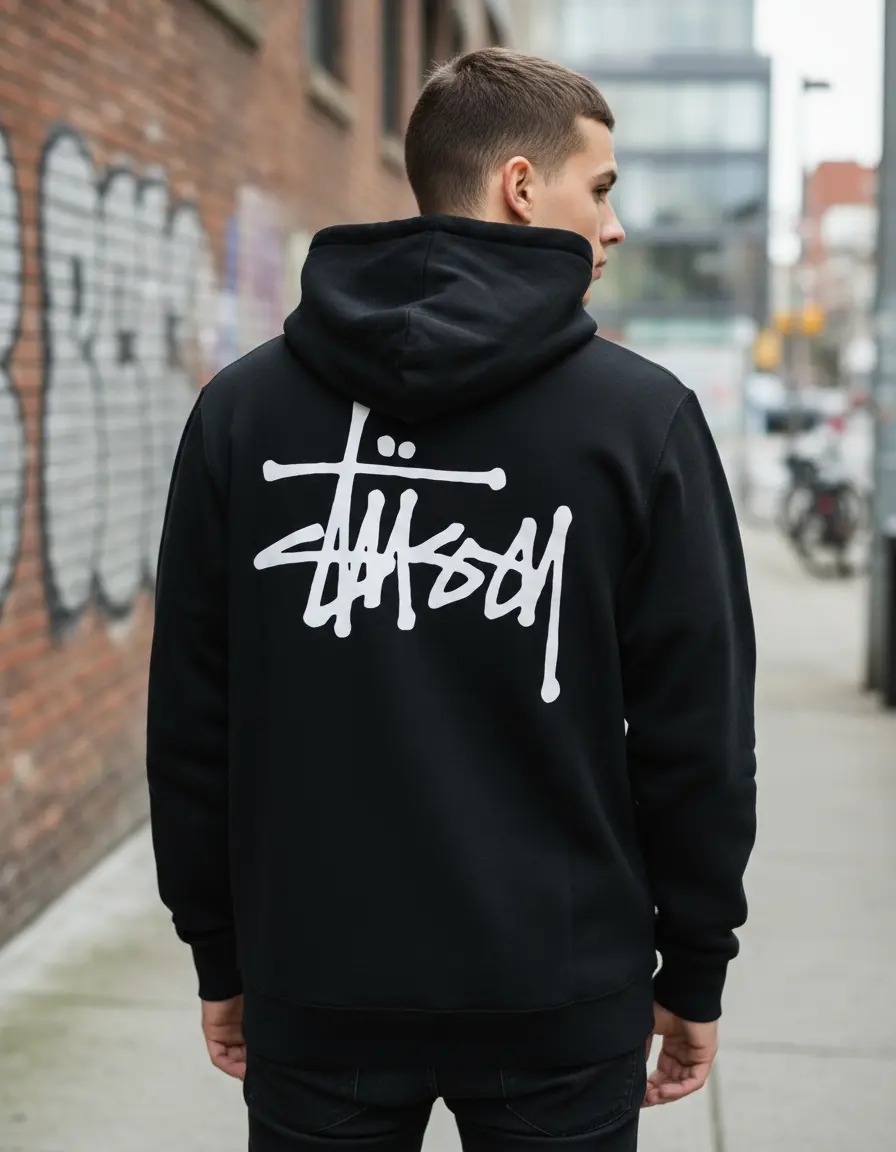 Sudadera Hombre Capucha Oversize Hoodie Stussy Hip-hop Moda