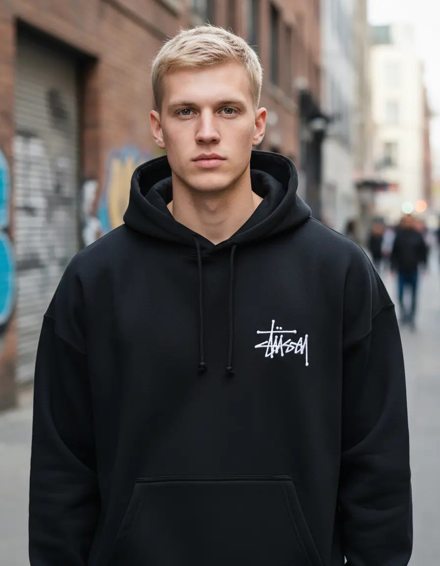 Sudadera Hombre Capucha Oversize Hoodie Stussy Hip-hop Moda - Image 2