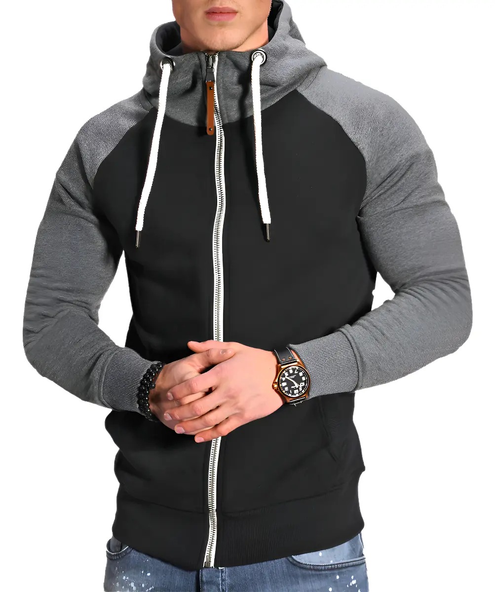 Chaqueta De Capucha Casual De Moda Para Hombres Sudadera - Image 4