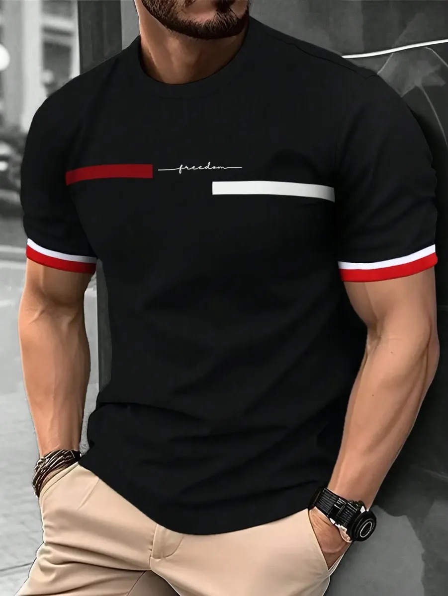 Playeras Para Hombre Moda Casual Deportivo Manga Corta Tenis