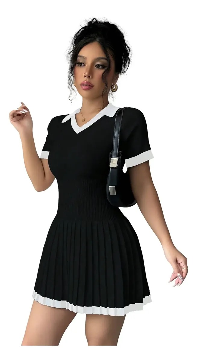 Vestido De Punto Elegante E Informal Para Mujer - Image 5