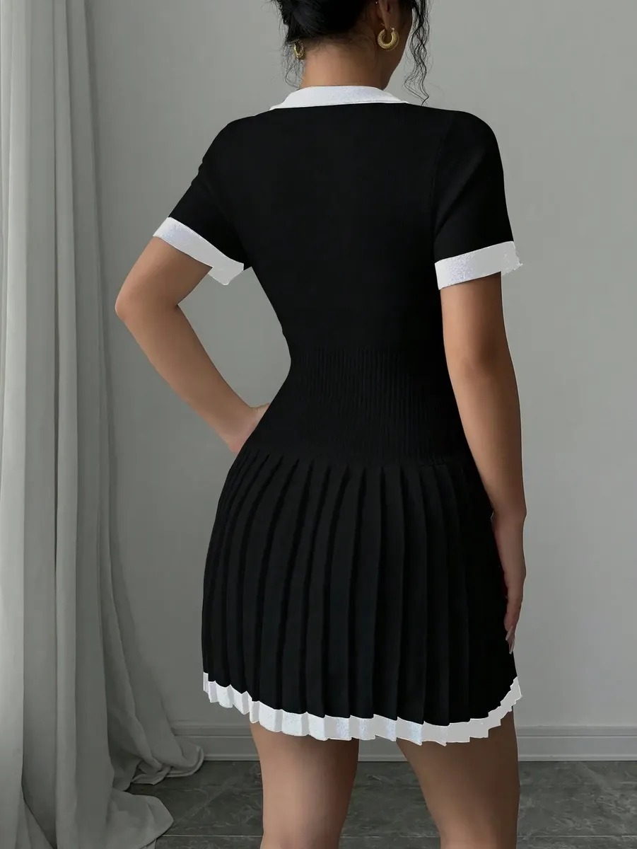 Vestido De Punto Elegante E Informal Para Mujer - Image 3